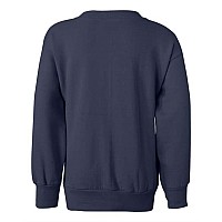 Hanes Ecosmart Youth Crewneck Sweatshirt Navy S