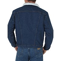 Wrangler Mens Style Cowboy Cut Western Lined Jacket Denimsherpa Xlarge