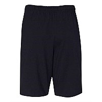 Russell Athletic Essential Jersey Cotton 10 Shorts With Pockets Black S