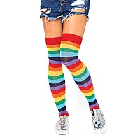 Lycra Acrylic Rainbow Thigh Hi