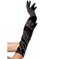 Elbow Length Satin Glove Os B