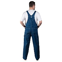 Liberty Mens Stonewashed Denim Bib Overalls And Coveralls Workwear Apparel Stonewashed Blue Sw9 36W X 32L Us