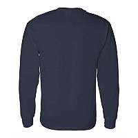 Gildan Heavy Cotton Long Sleeve Tshirt Navy L