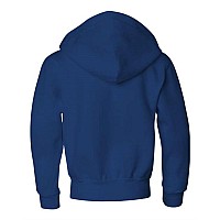 Jerzees Nublend Youth Fullzip Hooded Sweatshirt Royal M