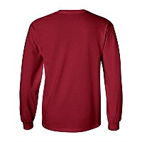 Gildan Ultra Cotton Long Sleeve Tshirt Cardinal Red Xl