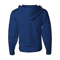 Jerzees Nublend Fullzip Hooded Sweatshirt Royal M