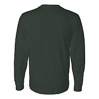 Fruit Of The Loom Hd Cotton Long Sleeve Tshirt Forest Green S