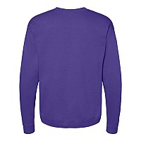 Hanes Ecosmart Crewneck Sweatshirt Purple M