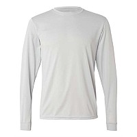 Augusta Sportswear Performance Long Sleeve Tshirt Silver Xl