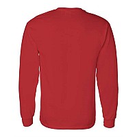 Gildan Heavy Cotton Long Sleeve Tshirt Red S