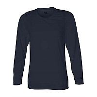 Badger Womens Bcore Long Sleeve Tshirt Navy Xs