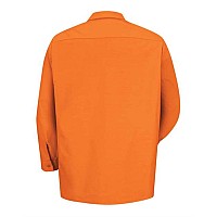 Red Kap Industrial Long Sleeve Work Shirt Orange L