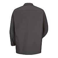 Red Kap Industrial Long Sleeve Work Shirt Charcoal M