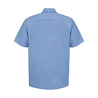 Red Kap Industrial Short Sleeve Work Shirt Light Blue L