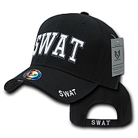 Deluxe Law Enf Caps Swat Black