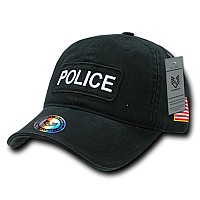 Dual Flag Raid Caps Police Blk