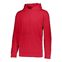 Augusta Sportswear Wicking Fleece Hooded Sweatshirt Red M