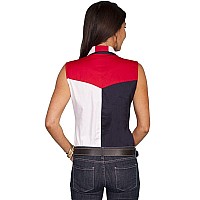 Sleeveless Ladies Starsflag Blouse