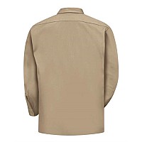 Red Kap Utility Long Sleeve Work Shirt Khaki M