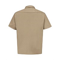 Red Kap Utility Short Sleeve Work Shirt Khaki S