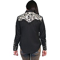 Floral Tooled Emb Blouse