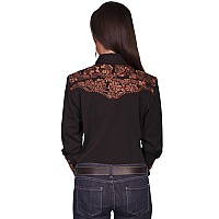 Floral Tooled Emb Blouse