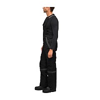 Arctix Mens Tundra Ballistic Bib Overalls With Added Visibility Black Medium32 Inseam