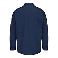 Bulwark Flame Resistant Excel Work Shirt Navy L