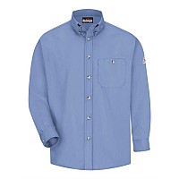 Bulwark Excel Fr Dress Shirt Long Sizes Light Blue Lt