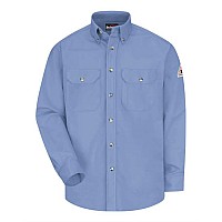 Bulwark Dress Uniform Shirt Excel Fr Comfortouch 7 Oz Light Blue M