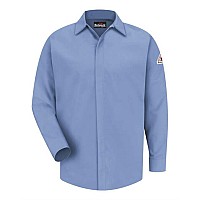 Bulwark Concealedgripper Pocketless Work Shirt Light Blue M