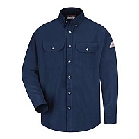 Bulwark Uniform Shirt Long Sizes Navy Lt