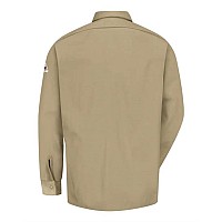 Bulwark Work Shirt Excel Fr Comfortouch Long Sizes Khaki Lt