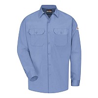 Bulwark Work Shirt Excel Fr Comfortouch Long Sizes Light Blue Lt