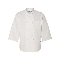 Chef Designs Threequarter Sleeve Chef Coat White L