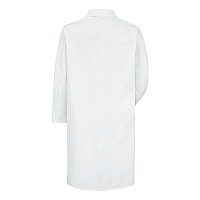 Red Kap Gripper Front Butcher Frock Exterior Chest Pocket White M