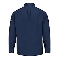 Bulwark Uniform Shirt Nomex Iiia Long Sizes Navy Lt