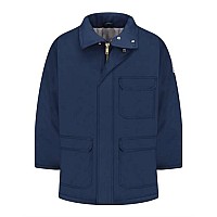 Bulwark Deluxe Parka Excel Fr Comfortouch Long Sizes Navy Lt