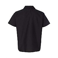 Chef Designs Poplin Cook Shirt With Gripper Closures Black L