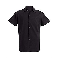 Chef Designs 100 Spun Polyester Cook Shirt Black Xs