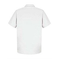 Red Kap Cotton Short Sleeve Uniform Shirt White M