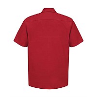 Red Kap Short Sleeve Work Shirt Long Size Red Lt