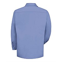 Red Kap Cotton Long Sleeve Uniform Shirt Light Blue Xl