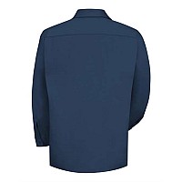 Red Kap Cotton Long Sleeve Uniform Shirt Navy M