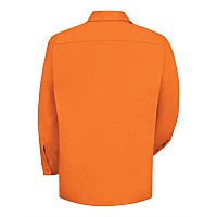 Red Kap Long Sleeve Uniform Shirt Long Size Orange L