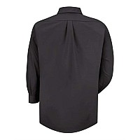 Red Kap Poplin Long Sleeve Dress Shirt Black M