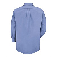 Red Kap Poplin Long Sleeve Dress Shirt Light Blue L