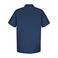 Red Kap Cotton Short Sleeve Uniform Shirt Navy M