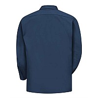 Red Kap Utility Long Sleeve Work Shirt Long Sizes Navy Xlt