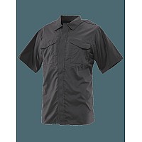 Ultralight Uniform Shirt Short Sleeve Black Mens Poly Cotton Xs